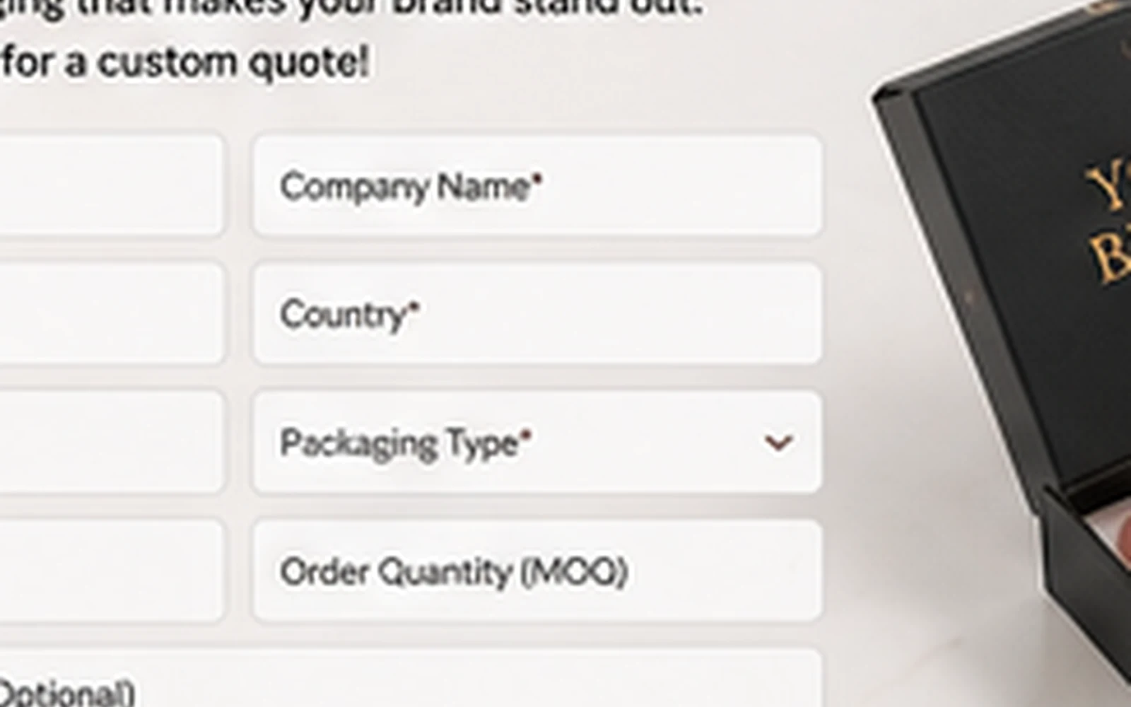 Quality inspection of custom nail boxes, inserts, labels and retail-ready kits